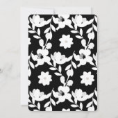 黒と白の花の誓い更新 招待状 (裏面)