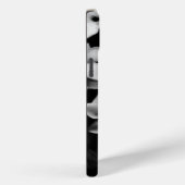 黒と白の花柄 Case-Mate iPhoneケース (裏面 / 右)