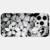 黒と白の花柄 Case-Mate iPhoneケース (裏面 (横))