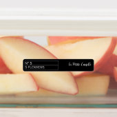 黒と白の薄いキャンドルタンパー防止シールラベル ラベル (貼付)