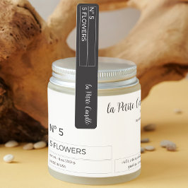 黒と白の薄いキャンドルタンパー防止シールラベル ラベル