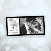 黒と白の蘭の結婚式の日付を保存 セーブザデート