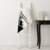 黒と白の虎の荷物タグ3つ折り財布l シェルパブランケット (インサイチュ)