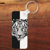 黒と白の虎 キーホルダー (裏面)