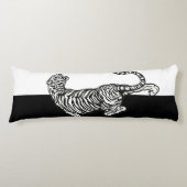 黒と白の虎 ボディピロー (正面)