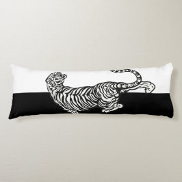黒と白の虎 ボディピロー
