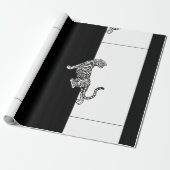黒と白の虎 ラッピングペーパー (アンロールド)