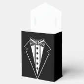 黒と白の蝶ネクタイとタックス フェイバーボックス (オープン)