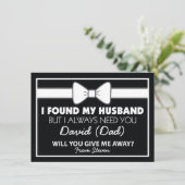 黒と白の蝶ネクタイをプレゼントしてくれますか？ 招待状 (スタンド正面)