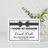 黒と白の蝶ネクタイをプレゼントしてくれますか 招待状 (スタンド正面)