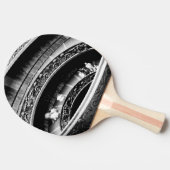 黒と白の螺旋階段 卓球ラケット (横)