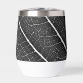 黒と白の輝く葉のクローズアップ (正面)