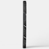 黒と白の輝く葉のクローズアップ Case-Mate iPhoneケース (裏面 / 右)
