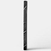 黒と白の輝く葉のクローズアップ Case-Mate iPhoneケース (裏面 / 左)