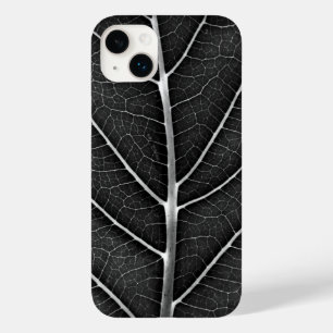 黒と白の輝く葉のクローズアップ Case-Mate iPhone 14 PLUSケース
