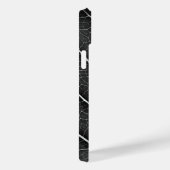 黒と白の輝く葉のクローズアップ Case-Mate iPhoneケース (裏面 / 右)