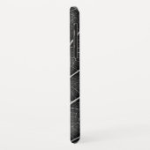 黒と白の輝く葉のクローズアップ Case-Mate iPhoneケース (裏面/左)