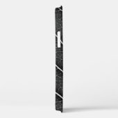 黒と白の輝く葉のクローズアップ Case-Mate iPhoneケース (裏面 / 右)