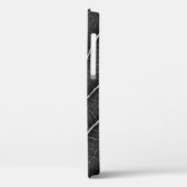 黒と白の輝く葉のクローズアップ Case-Mate iPhoneケース (裏面 / 左)