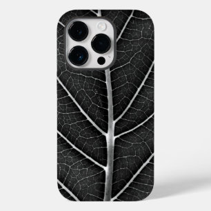 黒と白の輝く葉のクローズアップ Case-Mate iPhone 14 PROケース