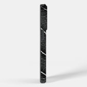 黒と白の輝く葉のクローズアップ Case-Mate iPhoneケース (裏面 / 右)