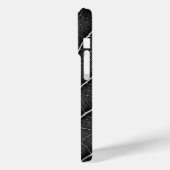黒と白の輝く葉のクローズアップ Case-Mate iPhoneケース (裏面 / 左)