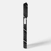 黒と白の輝く葉のクローズアップ Case-Mate iPhoneケース (裏面 / 右)