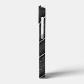 黒と白の輝く葉のクローズアップ Case-Mate iPhoneケース (裏面 / 左)