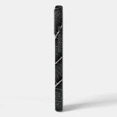 黒と白の輝く葉のクローズアップ Case-Mate iPhoneケース (裏面 / 左)