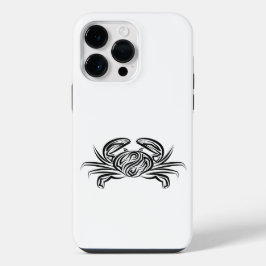 黒と白の部族のカニ iPhone 14 PRO MAXケース