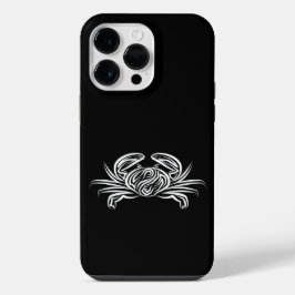 黒と白の部族のカニ iPhone 14 PRO MAXケース