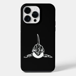 黒と白の部族のシャチ iPhone 14 PRO MAXケース