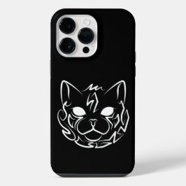 黒と白の部族の猫 iPhone 14 PRO MAXケース