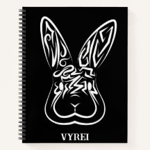 黒と白の部族ウサギ