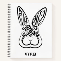 黒と白の部族ウサギ