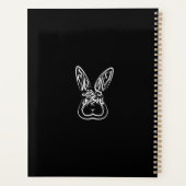 黒と白の部族ウサギ プランナー手帳 (裏面)