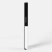 黒と白の長方形 iPhone 8/7 カバー (右側面)