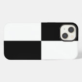 黒と白の長方形 iPhone 8/7 カバー (裏面横)