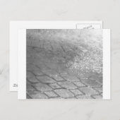 黒と白の雨滴 ポストカード (正面/裏面)