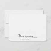 黒と白の雪の結晶　結婚式　保存日 招待状 (裏面)