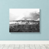 黒と白の雲がニューメキシコ上空を11x14移動 キャンバスプリント (インサイチュ (ウッドフロア))