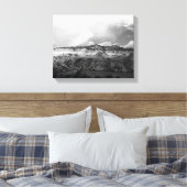 黒と白の雲がニューメキシコ上空を11x14移動 キャンバスプリント (インサイチュ (寝室))