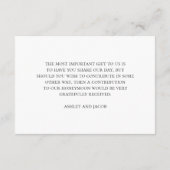 黒と白の願い事。ボタニッ結婚クス エンクロージャーカード (裏面)