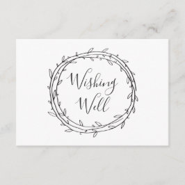 黒と白の願い事。ボタニッ結婚クス エンクロージャーカード