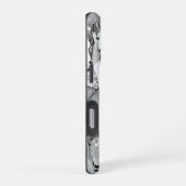黒と白の馬 iPhoneケース (右側面)