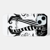 黒と白の魔女の足 ウィズミカル・ハロウィンパーティー Case-Mate iPhoneケース (裏面 (横))