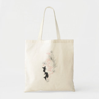 黒と白の鯉の魚 トートバッグ