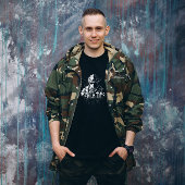 黒と白の黒のOps Tシャツ