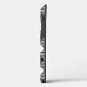 黒と白の lumberjack チェック柄 Case-Mate iPhoneケース (裏面 / 左)