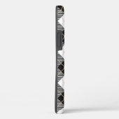 黒と白の lumberjack チェック柄 Case-Mate iPhoneケース (裏面 / 右)